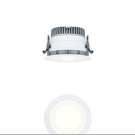 ZG LIGHTING - <PANOS EVO R150H 15W 830 LDO WH WH