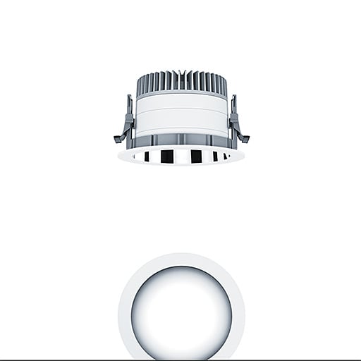ZG LIGHTING - <PANOS EVO R150H 15W 840 LDO AL WH
