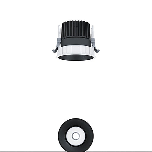 ZG LIGHTING - PANOS INF R100L 15W 930 LDO SP-BK TL