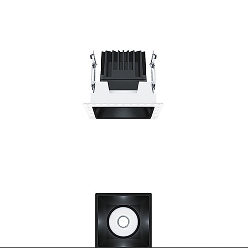 ZG LIGHTING - PANOS INF Q100L 15W 940 LDO FL-BK TL
