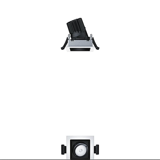 ZG LIGHTING - PANOS INF Q68V 10W 930 LDO SP-BK WH