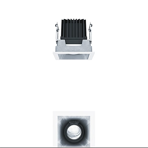ZG LIGHTING - PANOS INF Q100V 22W 930 LDO FL-SM WH