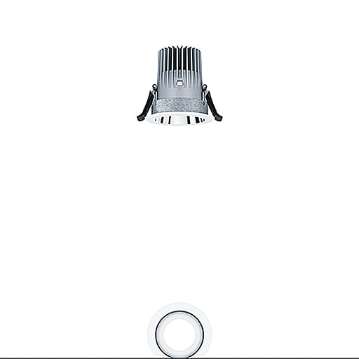 ZG LIGHTING - PANOS INF R68 10W 940 LDO FL-AL WH