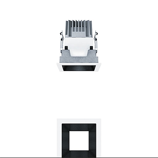 ZG LIGHTING - P-INF Q100H 500-940 LDO BK WH