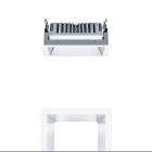 ZG LIGHTING - P-INF Q190L 1800-940 LDO AL WH