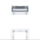 ZG LIGHTING - P-INF Q190L 1800-940 LDO AL WH