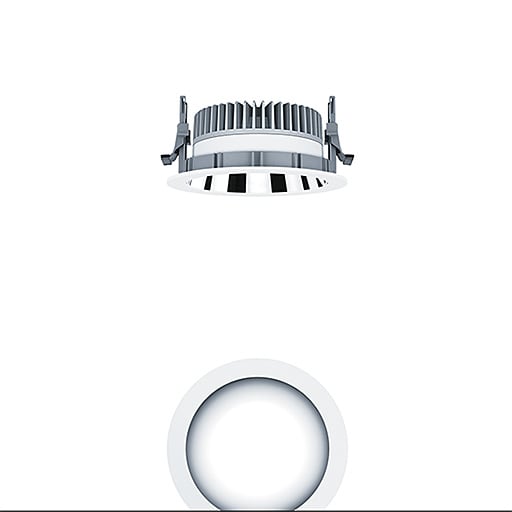 ZG LIGHTING - <PANOS EVO R150L 15W 840 BC AL WH