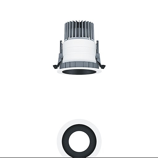 ZG LIGHTING - P-INF R100H 750-927-65 LDO BK WH