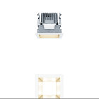 ZG LIGHTING - P-INF Q100L 1000-927-65 LDO GD WH
