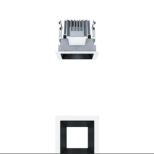 ZG LIGHTING - P-INF Q100L 1000-927-65 LDO BK WH