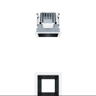 ZG LIGHTING - P-INF Q100L 1000-927-65 LDO BK WH