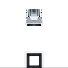 ZG LIGHTING - P-INF Q100L 1000-927-65 LDO BK WH