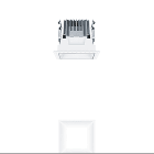 ZG LIGHTING - P-INF Q100L 1300-927-65 LDO WH TL