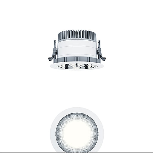 ZG LIGHTING - P-EVO R150H 3000-830 LDO FAL WH