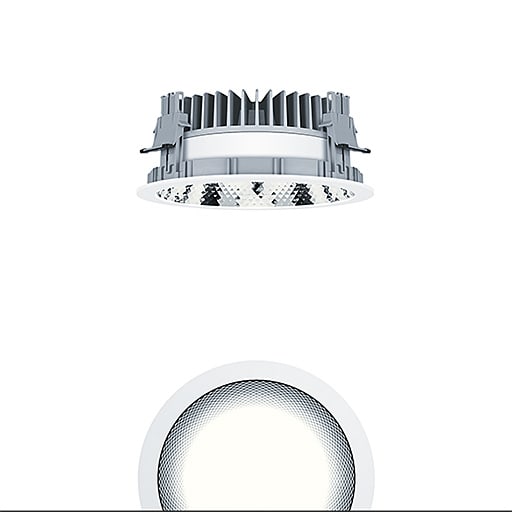 ZG LIGHTING - P-EVO R200L 5000-830 SWI FAL WH