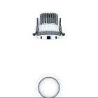 ZG LIGHTING - <PANOS EVO R100L 9W 830 LDO AL WH