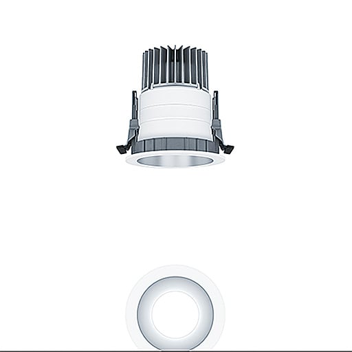 ZG LIGHTING - <PANOS EVO R100H 15W 827 LDO SM WH