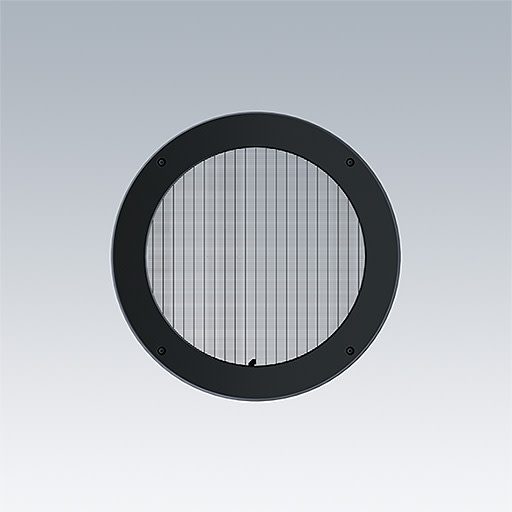 ZG LIGHTING - CONT3 36/52L LOUVER BK