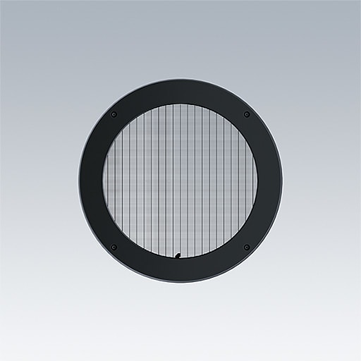 ZG LIGHTING - CONT3 36/52L LOUVER BK