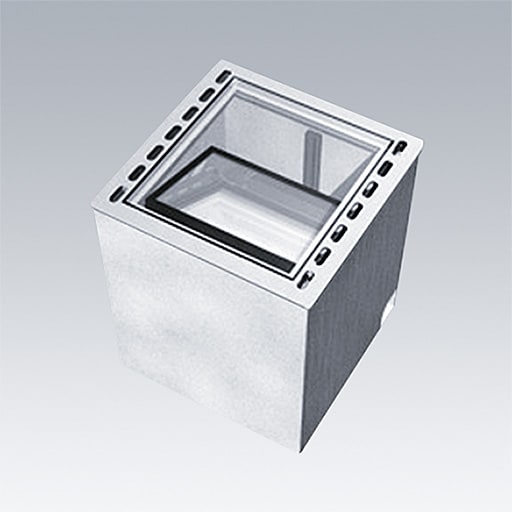 ZG LIGHTING - CONT3 12L REC BOX GL 40X40X45 5421C3S