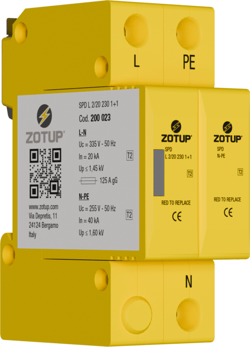 ZOTUP - L 2/20 230 1+1 SPD TIPO 2 IN 20 KA TT
