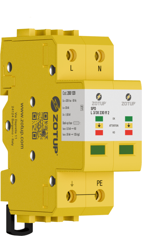 ZOTUP - L 3/30 230 FF 2 SPD TIPO 2 IN 30 KA TN