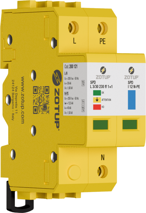 ZOTUP - L 3/30 230 FF 1+1 SPD TIPO 2 IN 30 KA