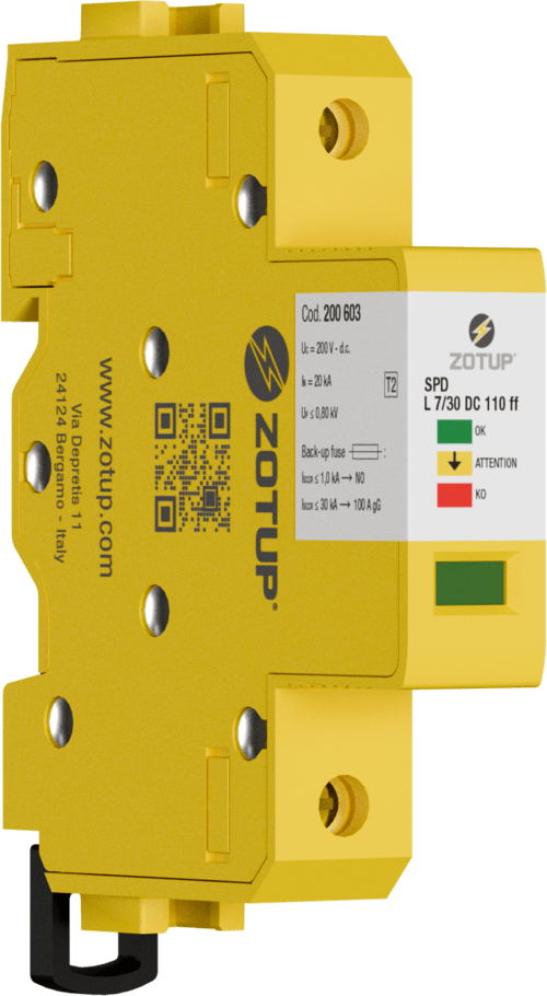 ZOTUP - L 7/30 DC 110 FF SPD TIPO 2 IN 20 KA