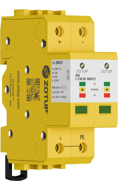 ZOTUP - L 7/30 DC 1000 FF 2 SPD T1 ET2 IN 20 KA