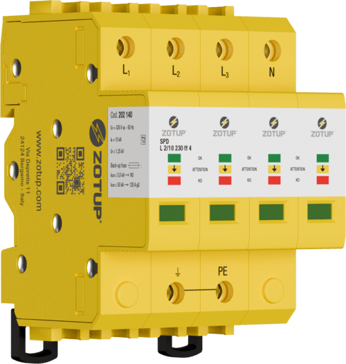 ZOTUP - L 2/10 230 FF 4 SPD TIPO 2 IN 10 KA TN 202140