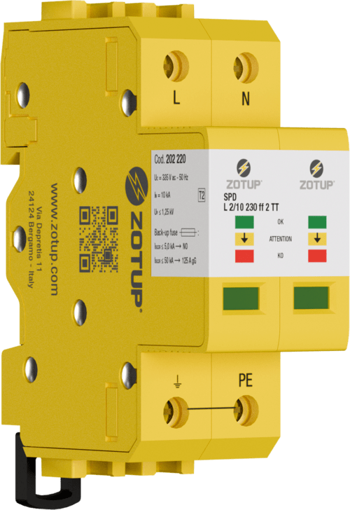 ZOTUP - L 2/10 230 FF 2 TT SPD TIPO 2 IN 10 KA