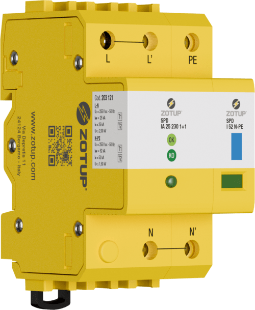 ZOTUP - IA 25 230 1+1 SPD T1ET2 IIMP E IN 25 KA