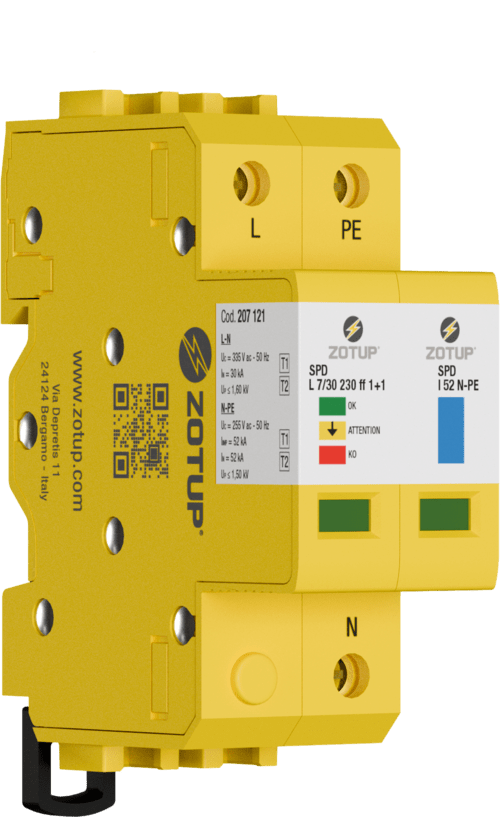 ZOTUP - L 7/30 230 FF 1+1 SPD T1 E T2 IIMP 8 KA