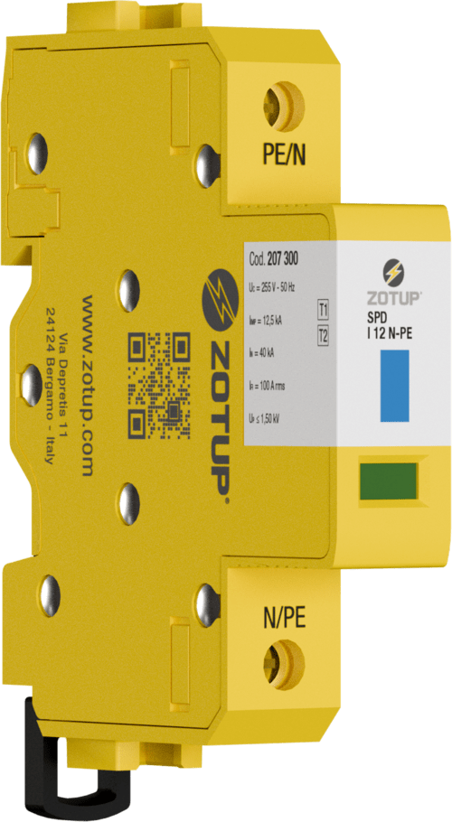 ZOTUP - I 12 N-PE SPD T1 E T2 IIMP 12,5 KA TT