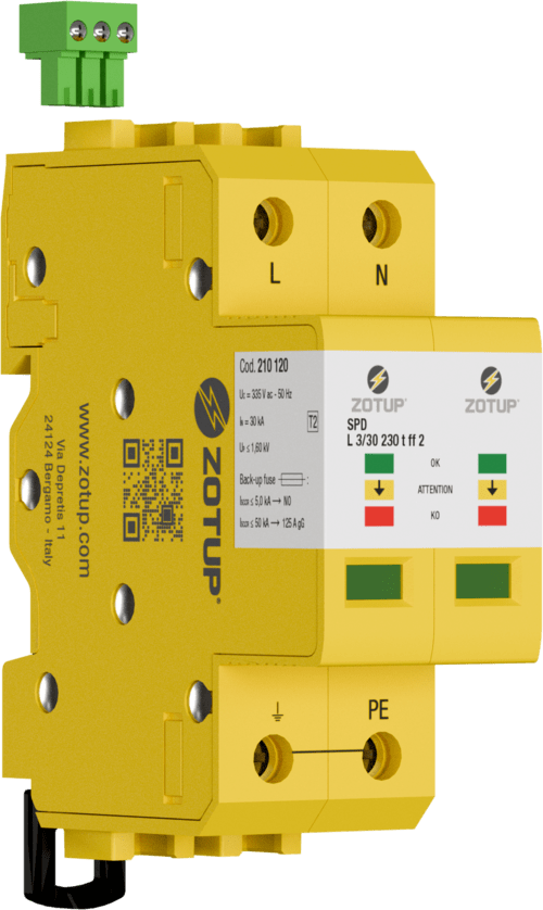 ZOTUP - L 3/30 230 T FF 2 SPD TIPO 2 IN 30 KA T