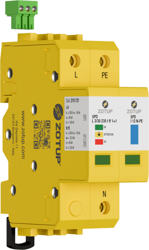 ZOTUP - L 3/30 230 T FF 1+1 SPD TIPO 2 IN 30 KA 210121