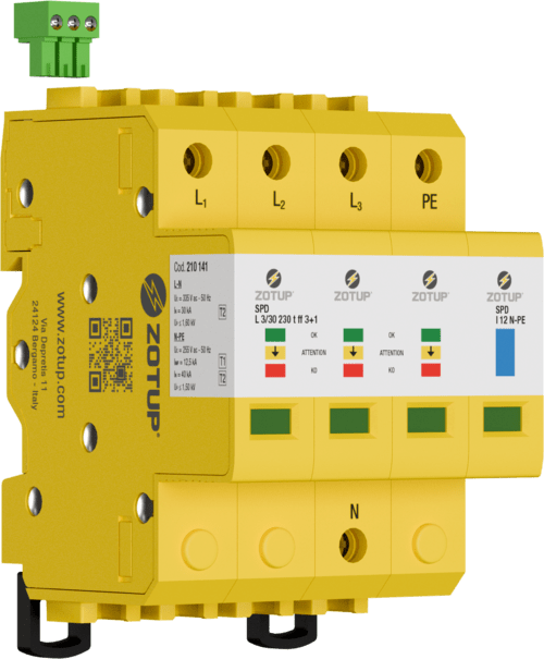 ZOTUP - L 3/30 230 T FF 3+1 SPD TIPO 2 IN 30 KA