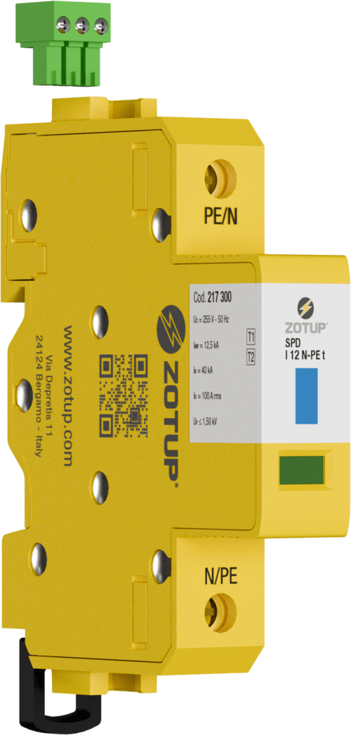 ZOTUP - I 12 N-PE T SPD T1 E T2 IIMP 12,5 KA TT