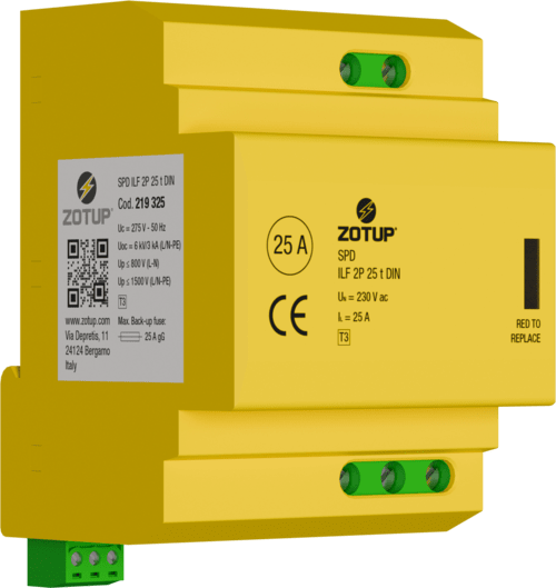 ZOTUP - ILF 2P 25 T DIN SPD T3 FILTRO 25 A TT E