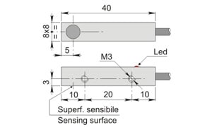 AECO - SIPA8-C2 PNP NC SIP000029