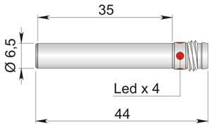 AECO - SI6.5-DC2 NPN NC H1 S
