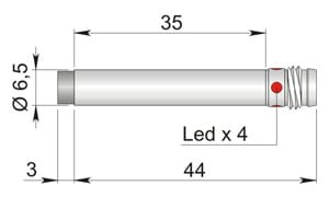 AECO - SI6.5-DCE3 PNP NO H1 S I65000055