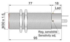 AECO - SC30M-C20 PNP NO+NC K
