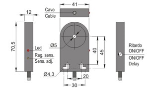 AECO - SIA05-CE NPN NO+NC R