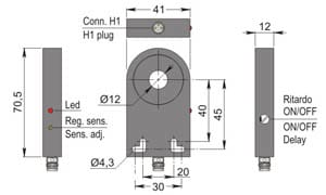 AECO - SIA12-CE NPN NO H1 R