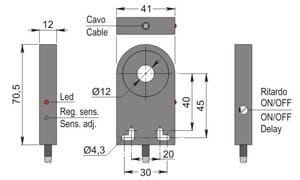 AECO - SIA12-CE NPN NO+NC R SIA000116