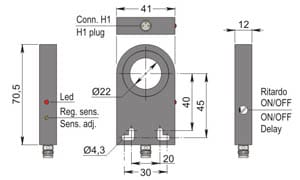 AECO - SIA22-CE NPN NO H1 R