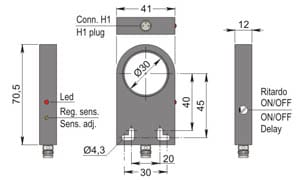 AECO - SIA30-CE NPN NO H1 R