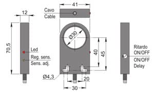 AECO - SIA30-CE NPN NO+NC R