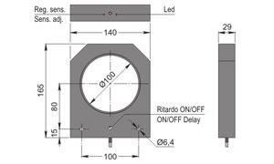 AECO - SIA100-CE NPN NO+NC R